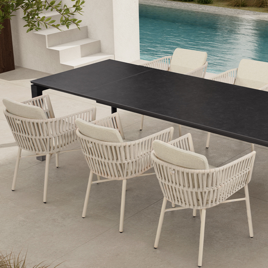 Dylipy Broulee Extendable Dining Table - Charcoal
